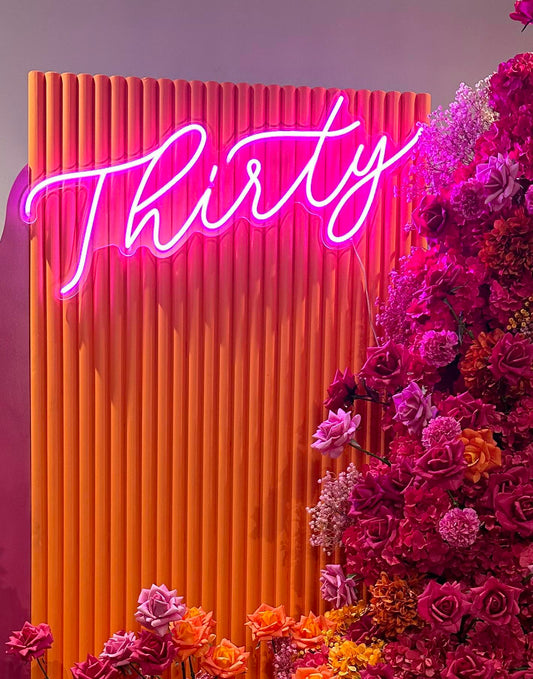 Pink Thirty Neon Sign[product_description]00 TO HIREMy StoreMy StorePink Thirty Neon Sign