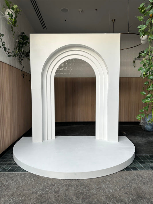 3D Square Arch Backdrop