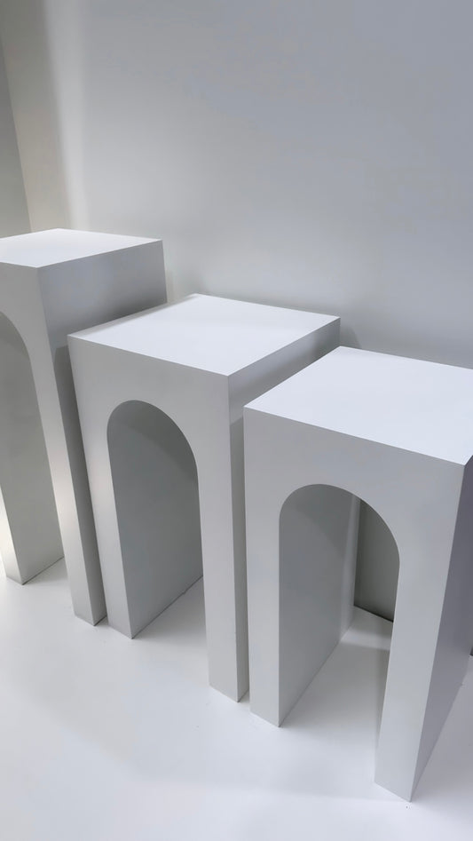 Camilla Arch Plinth3 sizes available
[product_description]00 each TO HIRE 
 My StoreMy StoreCamilla Arch Plinth