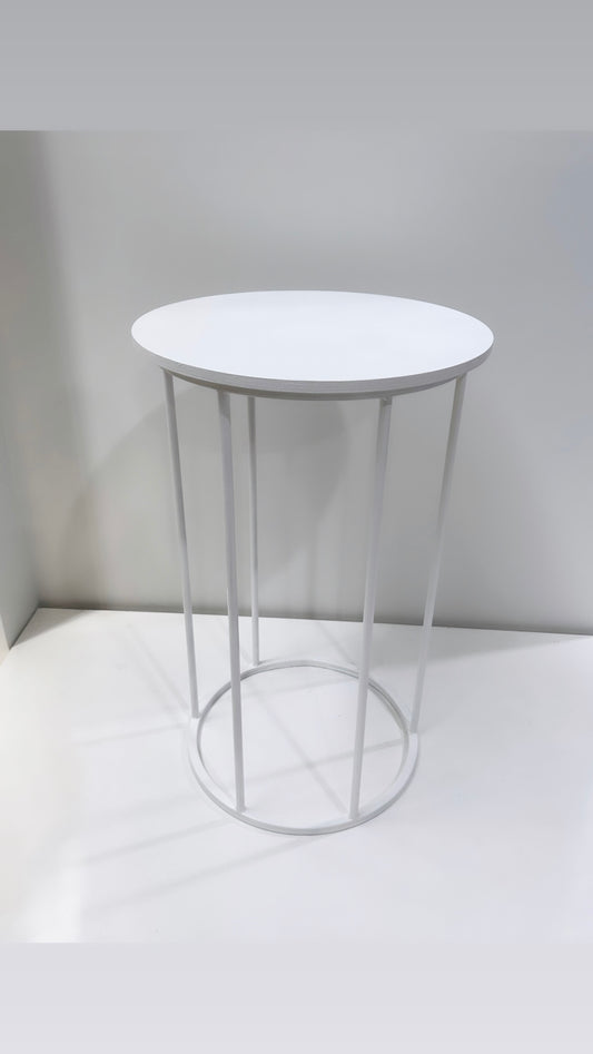 White Blair Metal Cake Table90cm 
 [product_description]00 TO HIRE My StoreMy StoreWhite Blair Metal Cake Table