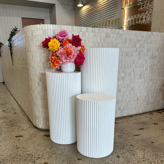 Ripple Plinths$50 each TO HIREMy StoreMy StoreRipple Plinths